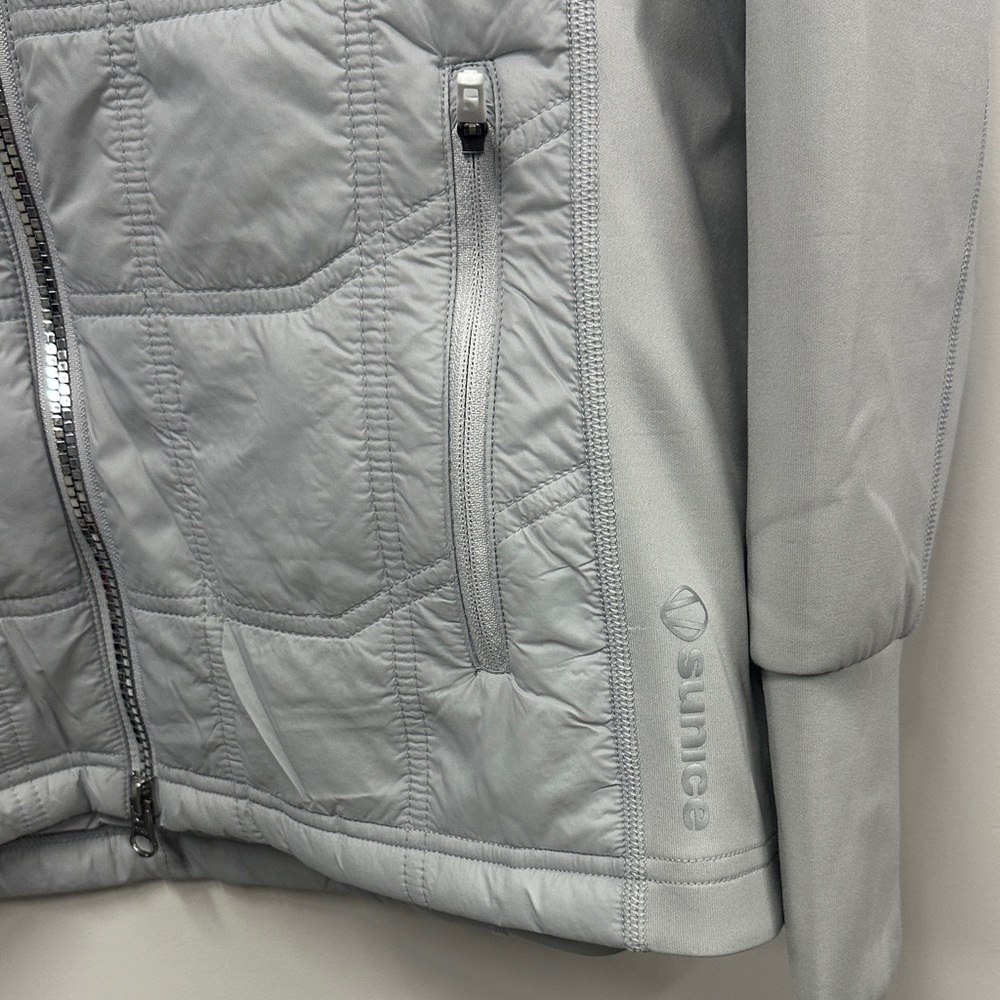 Sunice Light Gray Quilted Jacket - image 3